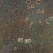 Gustav Klimt Farm Garden with Sunflowers (mk20) oil painting reproduction